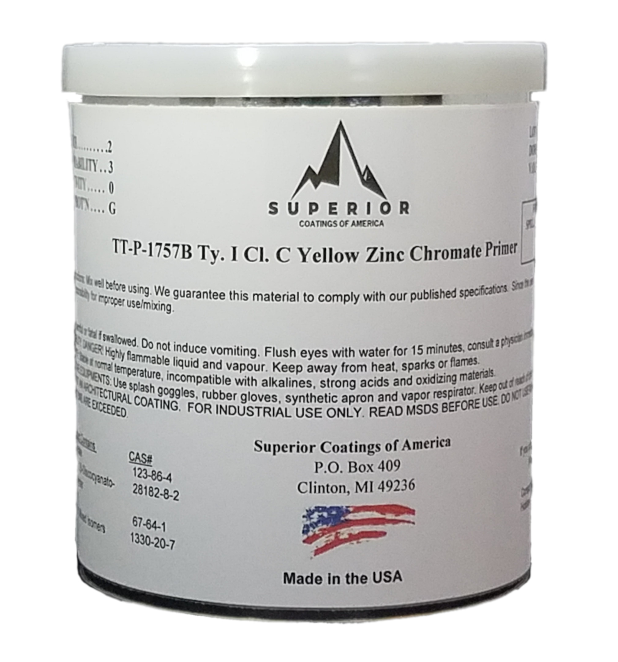 So-Sure® - TT-P-1757 Zinc Chromate Alkyd Base Primer, Flat Green | 0084-348